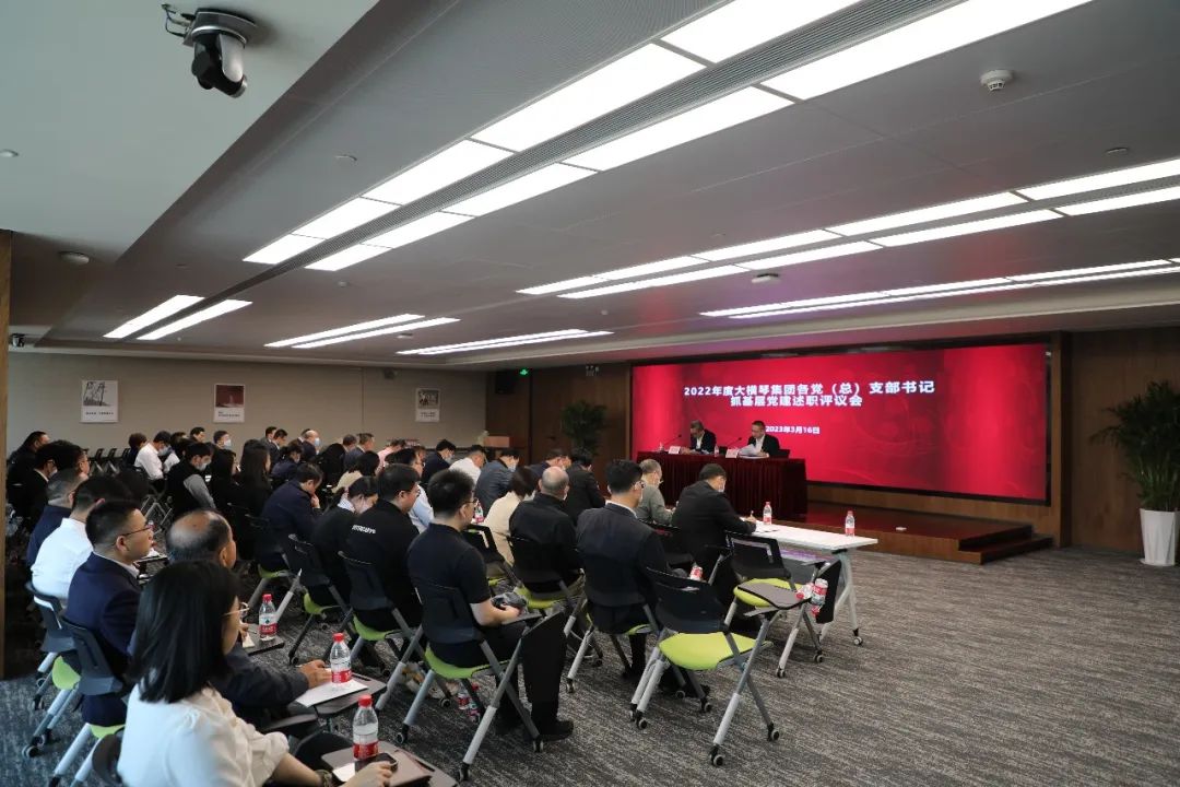 大橫琴集團黨委召開2022年度黨（總）支部書記抓基層黨建工作述職評議會